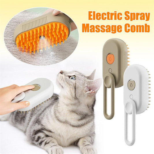 Cat/Dog Steam Brush with 3 In 1 Electric Spray - Urban Groove