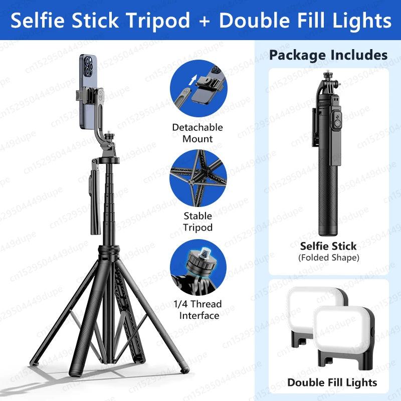 Tripods Stand with Wireless Bluetooth, Selfie Stick brackets with Phone Holder for Vlog/Video - Urban Groove