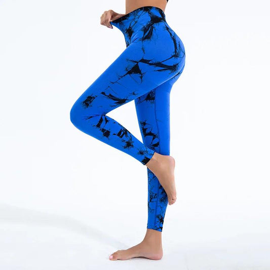 Women Tiedye Gym Leggings & Seamless Push Up Booty Pants For Yoga/Gym - Urban Groove