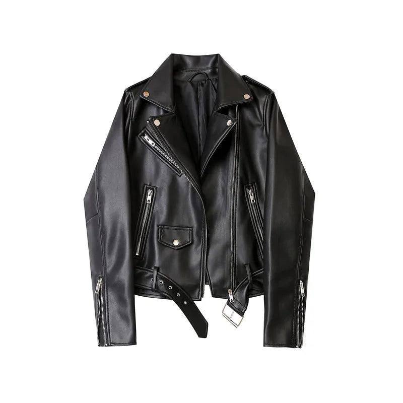 Ladies Leather Jacket - Winter Fashion - Urban Groove