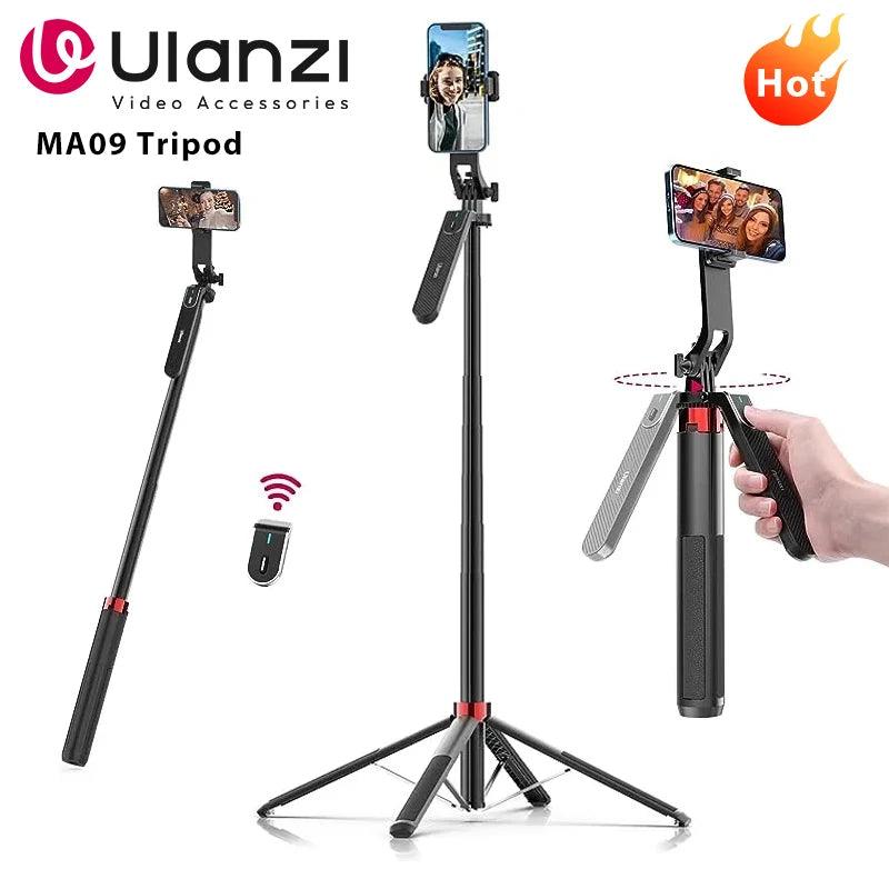 Ulanzi MA09 1.8m Selfie Stick Tripod with Remote Control & Panoramic Ball head Holder - Urban Groove