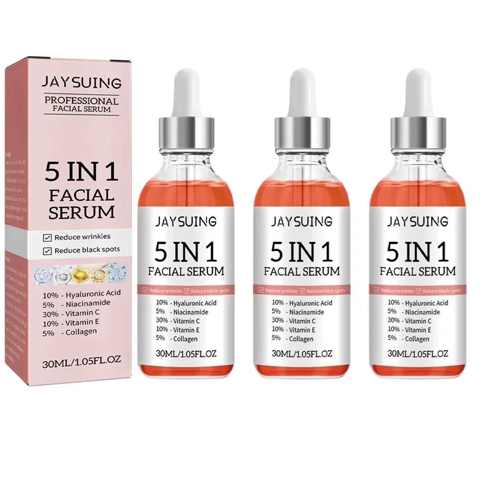 5 in 1 Face Serum With Hydrating Hyaluronic Acid & Vitamin C - Urban Groove