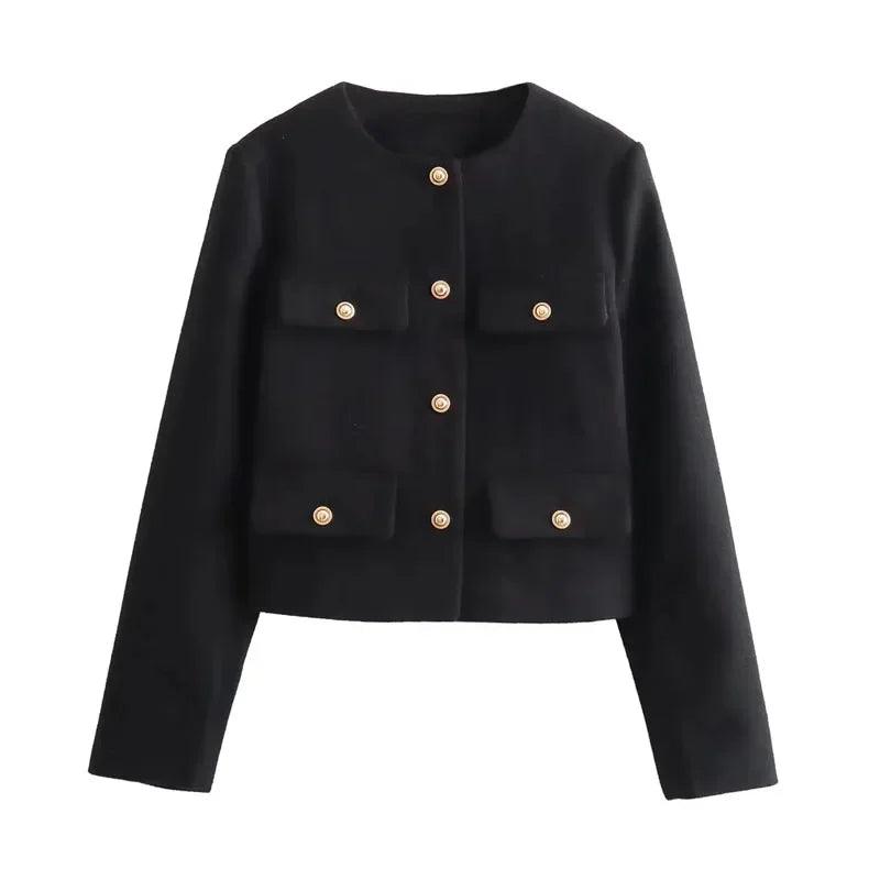 Women's Cropped Jacket - Winter Fashion - Urban Groove