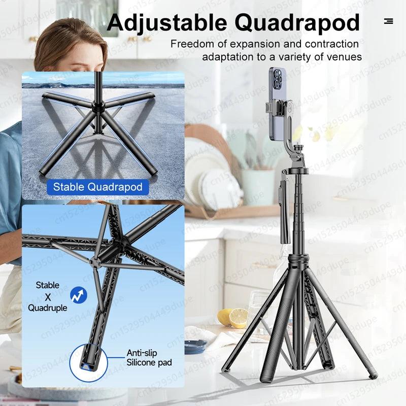 Tripods Stand with Wireless Bluetooth, Selfie Stick brackets with Phone Holder for Vlog/Video - Urban Groove