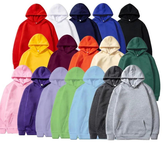 Men's and Women's Solid Color Pocket Hoodies - Urban Groove