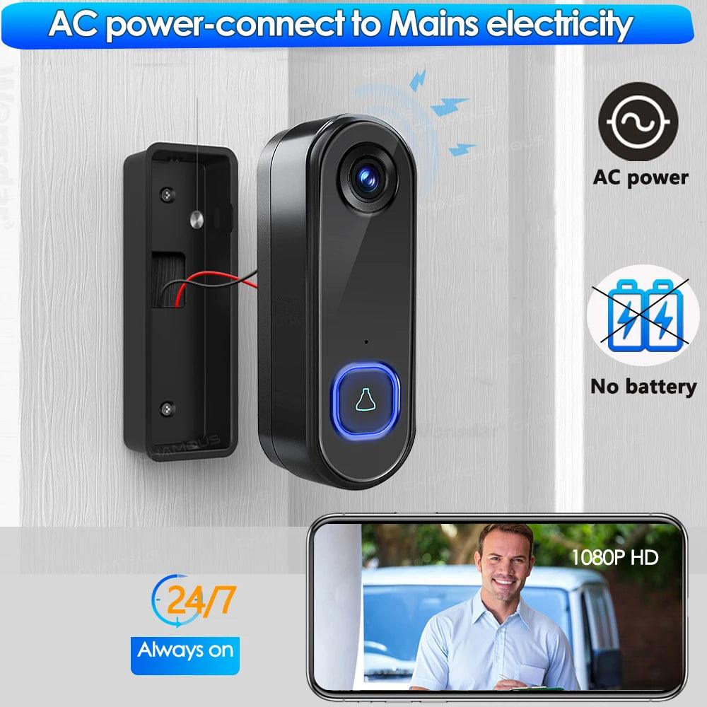 TUYA Video WiFi Wireless AC Power 1080P Video Door Phone - Urban Groove